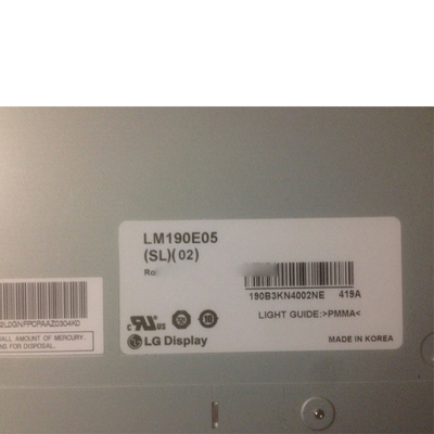 A 19,0 pollici per il monitor dell'affissione a cristalli liquidi del tft del LG LM190E05-SL02 LVDS