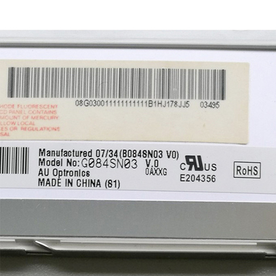 Esposizione a 8,4 pollici di SVGA 800 (RGB) ×600 TFT LCD di nuovo originale di G084SN03 V0 per AUO