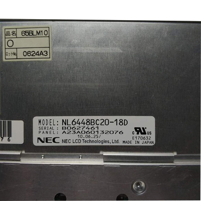 Pannello a 6,5 pollici originale della visualizzazione di NL6448BC20-18D 640 (RGB) ×480 TFT LCD per attrezzatura industriale