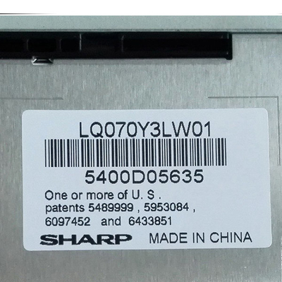 Schermo a 7,0 pollici RGB 800x480 di LQ070Y3LW01 TFT LCD per attrezzatura industriale