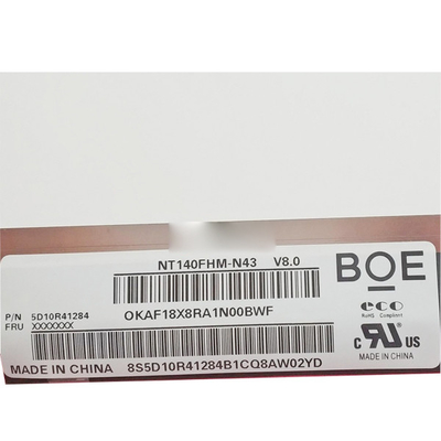 Schermo LCD NT140FHM-N43 del computer portatile a 14,0 pollici per Lenovo 14W Chromebook 14e S345-14AST