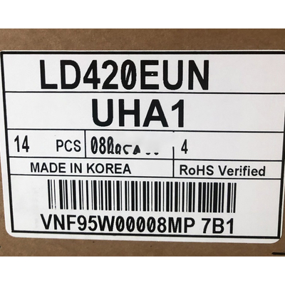 Pannello LCD a 42,0 pollici LD420EUN-UHA1 della visualizzazione per parete del contrassegno di Digital la video