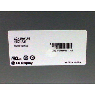 Video Transmissive normalmente nero LCD a 42 pollici della parete LC420WUN-SDA1