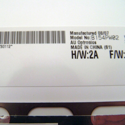 Nuovo B154PW02 V1 15,4 pollici Specchio schermo LCD a rivestimento rigido