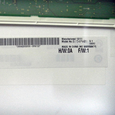 Fornitore Dimensione 15,4 pollici B154PW01 V1 a-Si TFT-LCD Panel