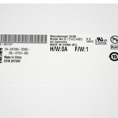 RGB Verticale Stripe B154EW09 V2 dimensione 15,4 pollici schermo LCD