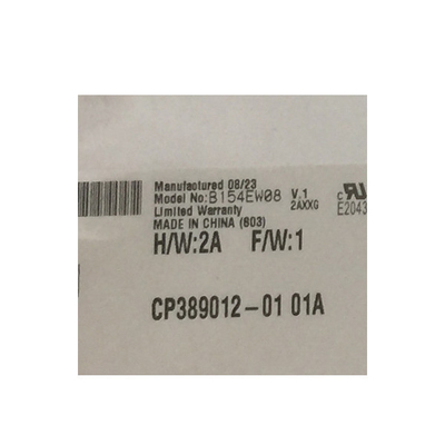 Per il notebook B154EW08 V1 15.4 pollici 1280*800 98PPI LCD Moudle