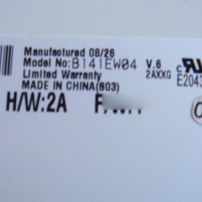 B141EW04 V6 14,1 pollici 1280*800 LCD Display TFT-LCD SCREEN