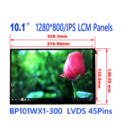 Buon prezzo PIN LCD a 10,1 pollici BP101WX1-300 RGB 1280x800 WXGA 149PPI dello schermo 45 di BOE in linea