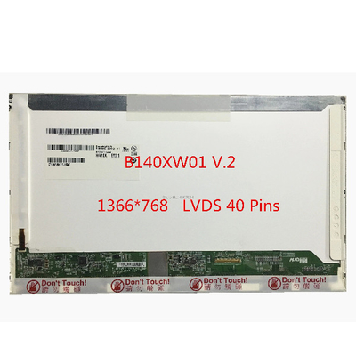 Buon prezzo Lo schermo LCD del computer portatile B140XW01 V2 pannella i colori dell'esposizione di 262K 45% NTSC in linea