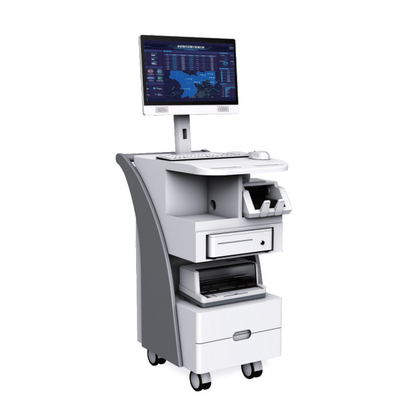 Buon prezzo Stazione di lavoro mobile medica elettrica di TFT sull'ospedale delle ruote in linea